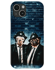 Funda personalizada para teléfono con 2 mascotas 'The Blues Doggos'