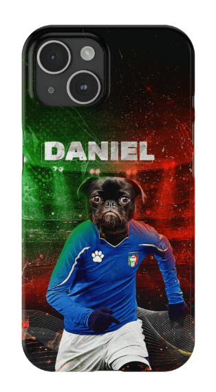 Funda para móvil personalizada &#39;Italia Doggos Soccer&#39;