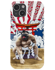 Funda para móvil personalizada 'El luchador de sumo'