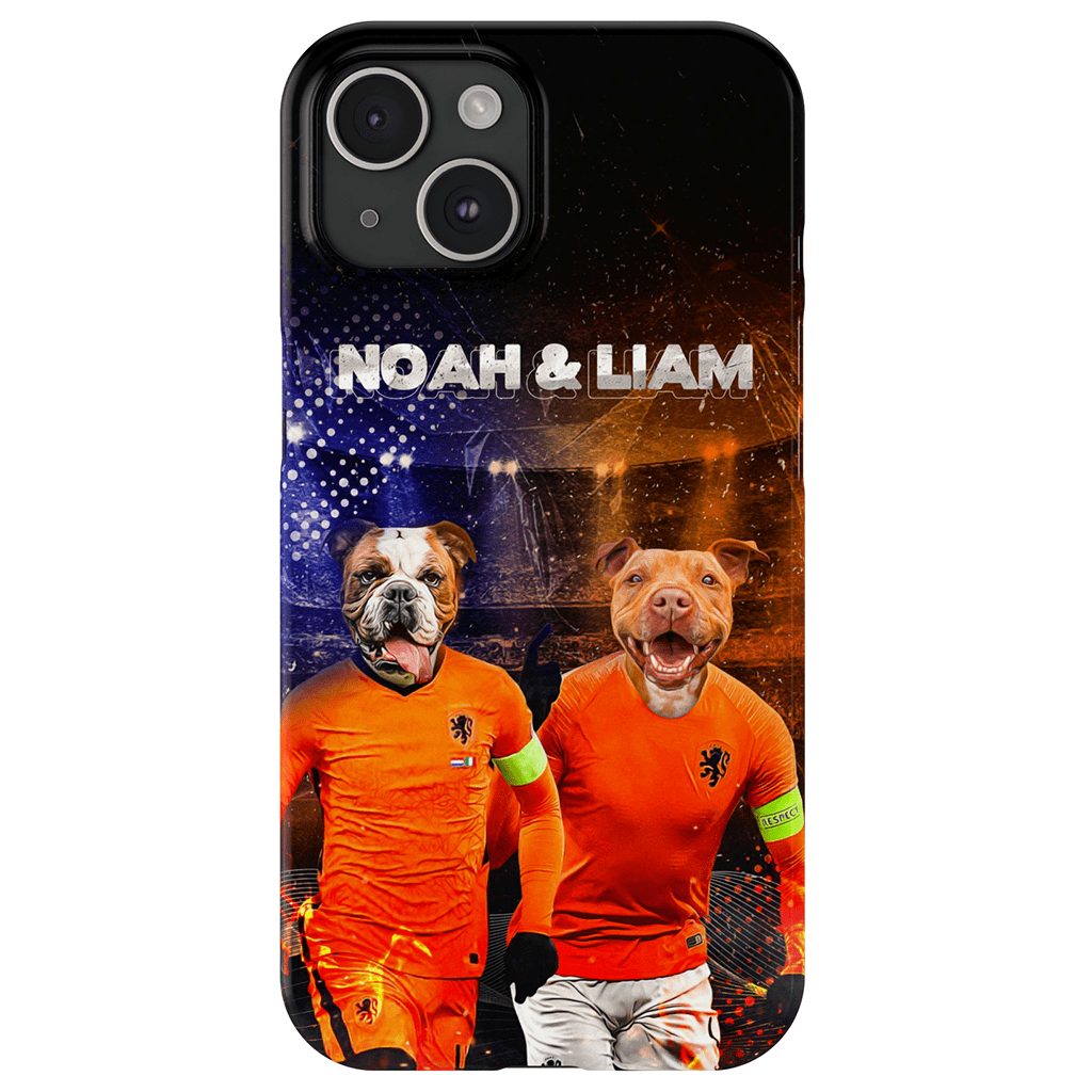 Funda personalizada para teléfono con 2 mascotas &#39;Holland Doggos&#39;