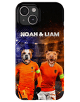 Funda personalizada para teléfono con 2 mascotas 'Holland Doggos'