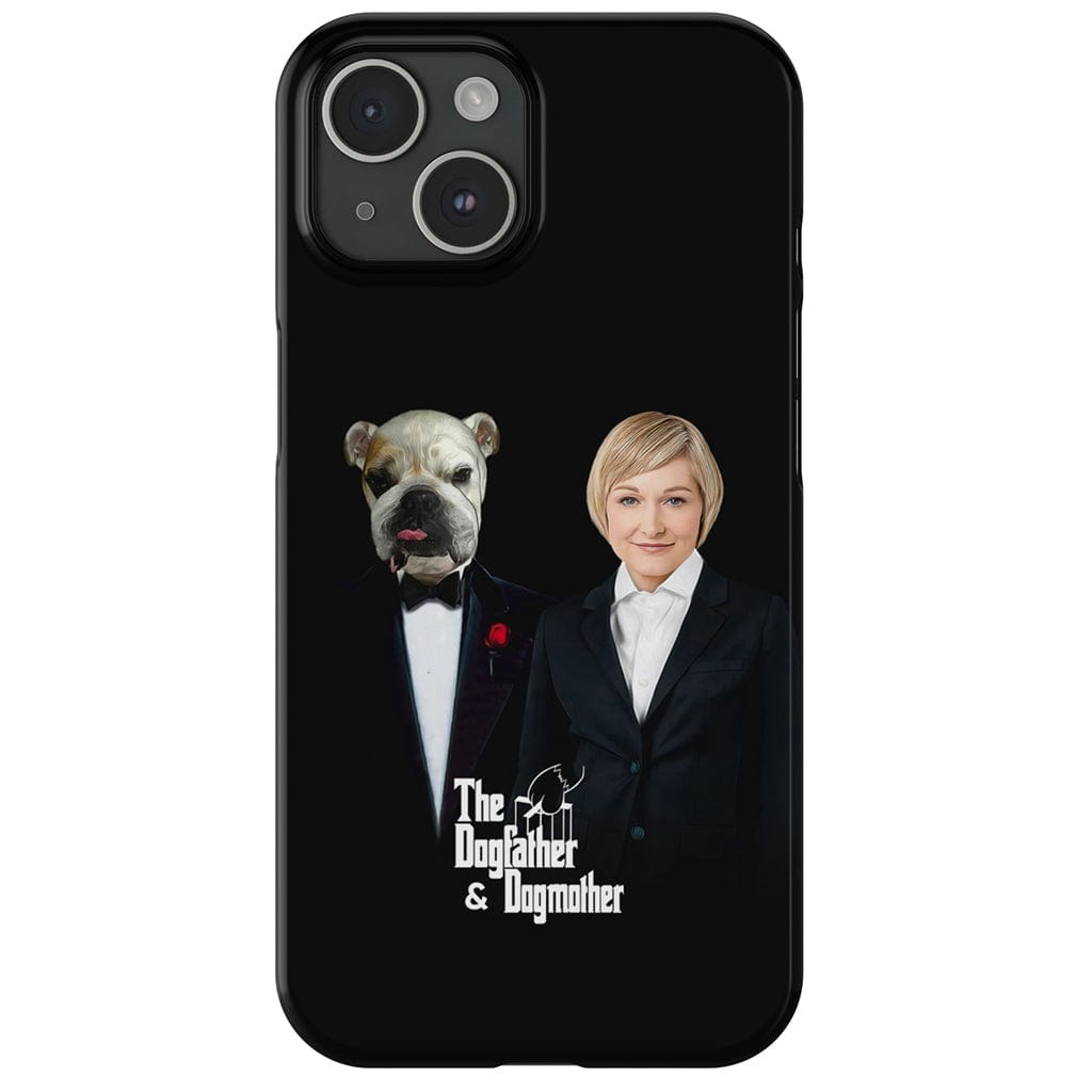 Funda personalizada para teléfono humano o mascota &#39;The Dogfather &amp;amp; Dogmother&#39;