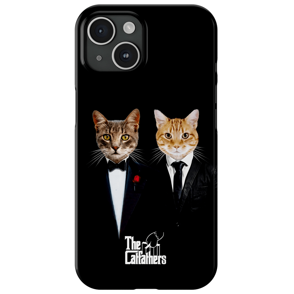 Funda personalizada para teléfono con 2 mascotas &#39;The Catfathers&#39;