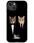 Funda personalizada para teléfono con 2 mascotas 'The Catfathers'