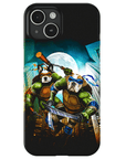 Funda personalizada para teléfono con 2 mascotas 'Teenage Mutant Ninja Doggos'