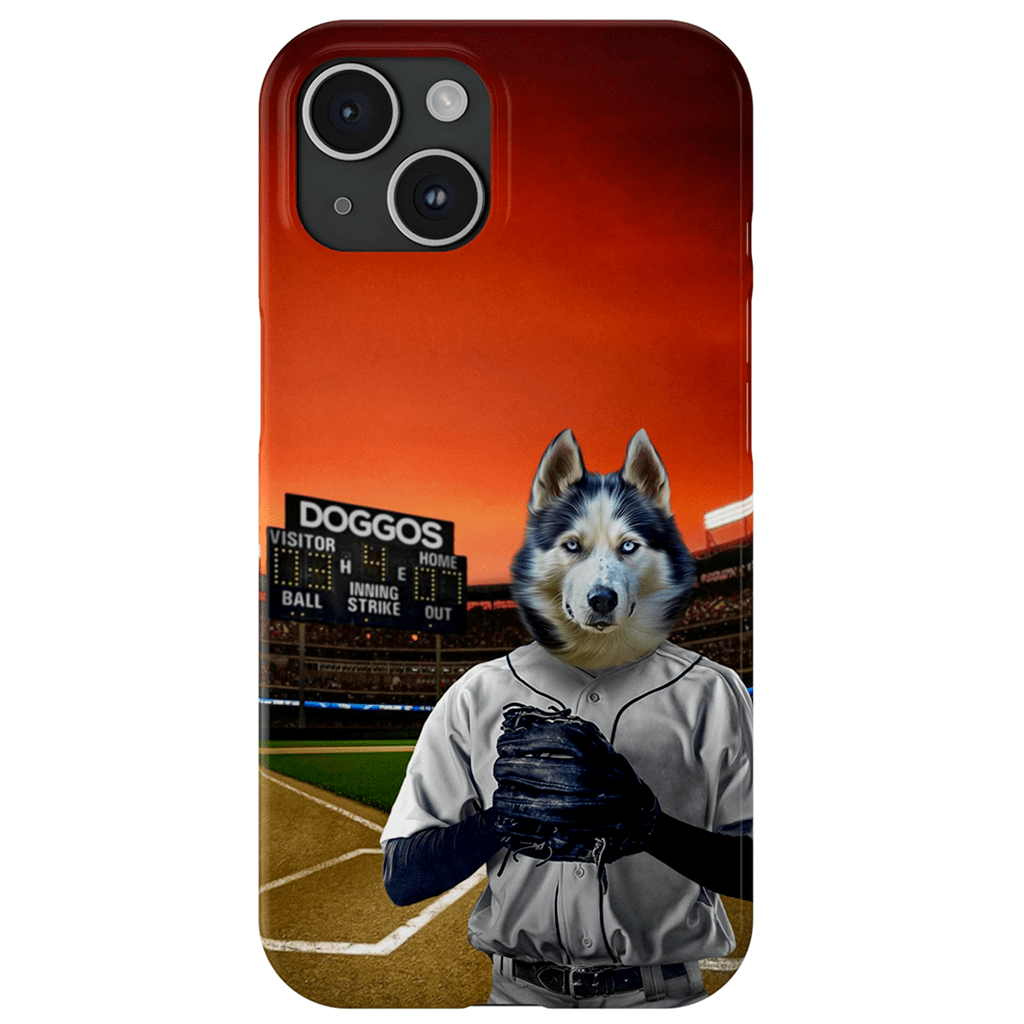 Funda para móvil personalizada &#39;El jugador de béisbol&#39;