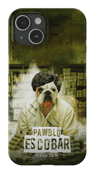 Funda para móvil personalizada &#39;Pawblo Escobar&#39;