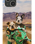 Funda personalizada para teléfono con 2 mascotas 'Kawadawgi Riders'