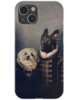 Funda personalizada para teléfono con 2 mascotas 'Duque y Duquesa'