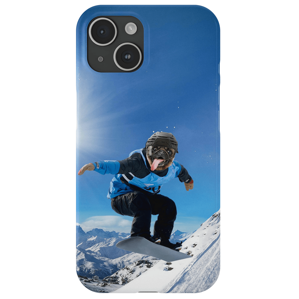 Funda para móvil personalizada &#39;El snowboarder&#39;