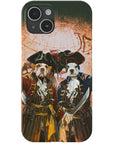 Funda personalizada para teléfono con 2 mascotas 'Los Piratas'