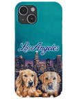 Funda personalizada para teléfono con 2 mascotas 'Doggos of Los Angeles'