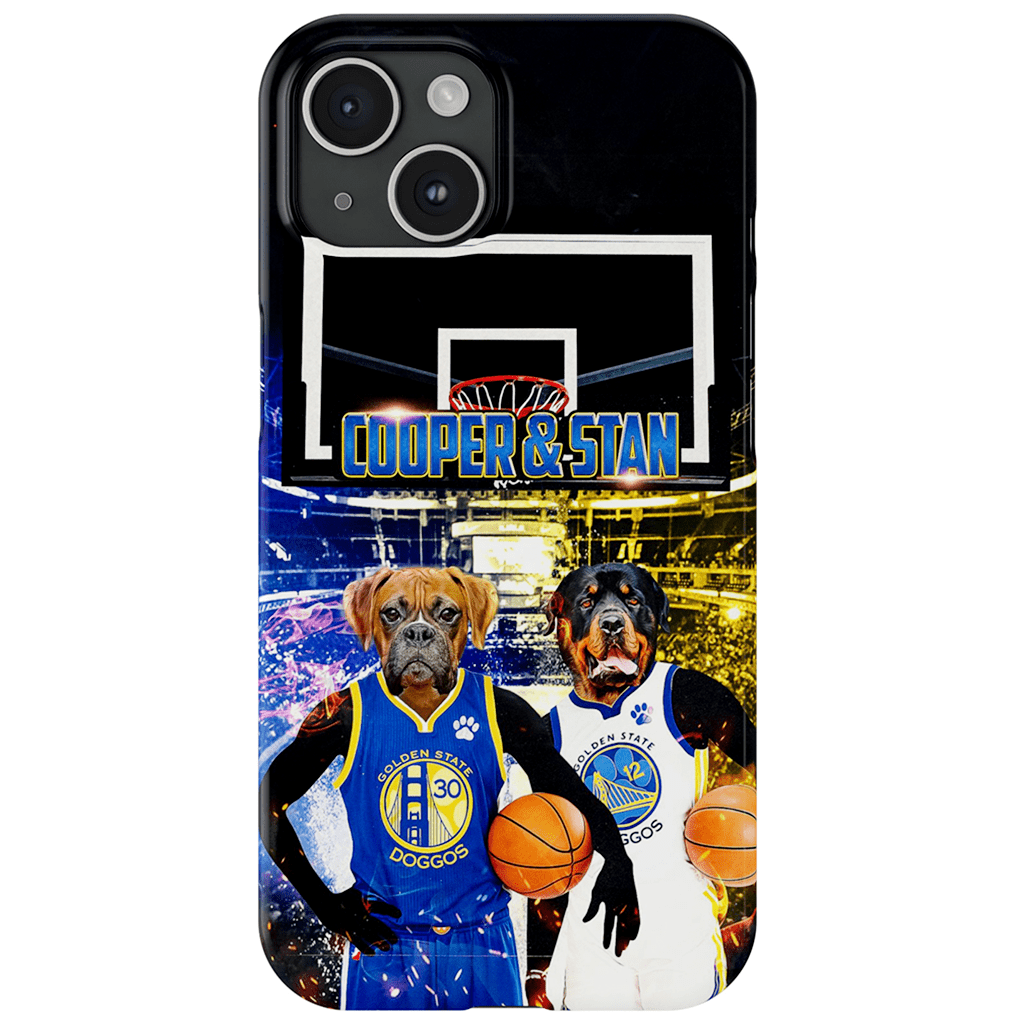 Funda personalizada para teléfono con 2 mascotas &#39;Golden State Doggos&#39;