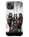 Funda personalizada para teléfono con 4 mascotas 'Kiss Doggos'