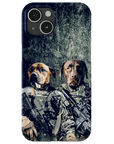 Funda personalizada para teléfono con 2 mascotas 'The Army Veterans'