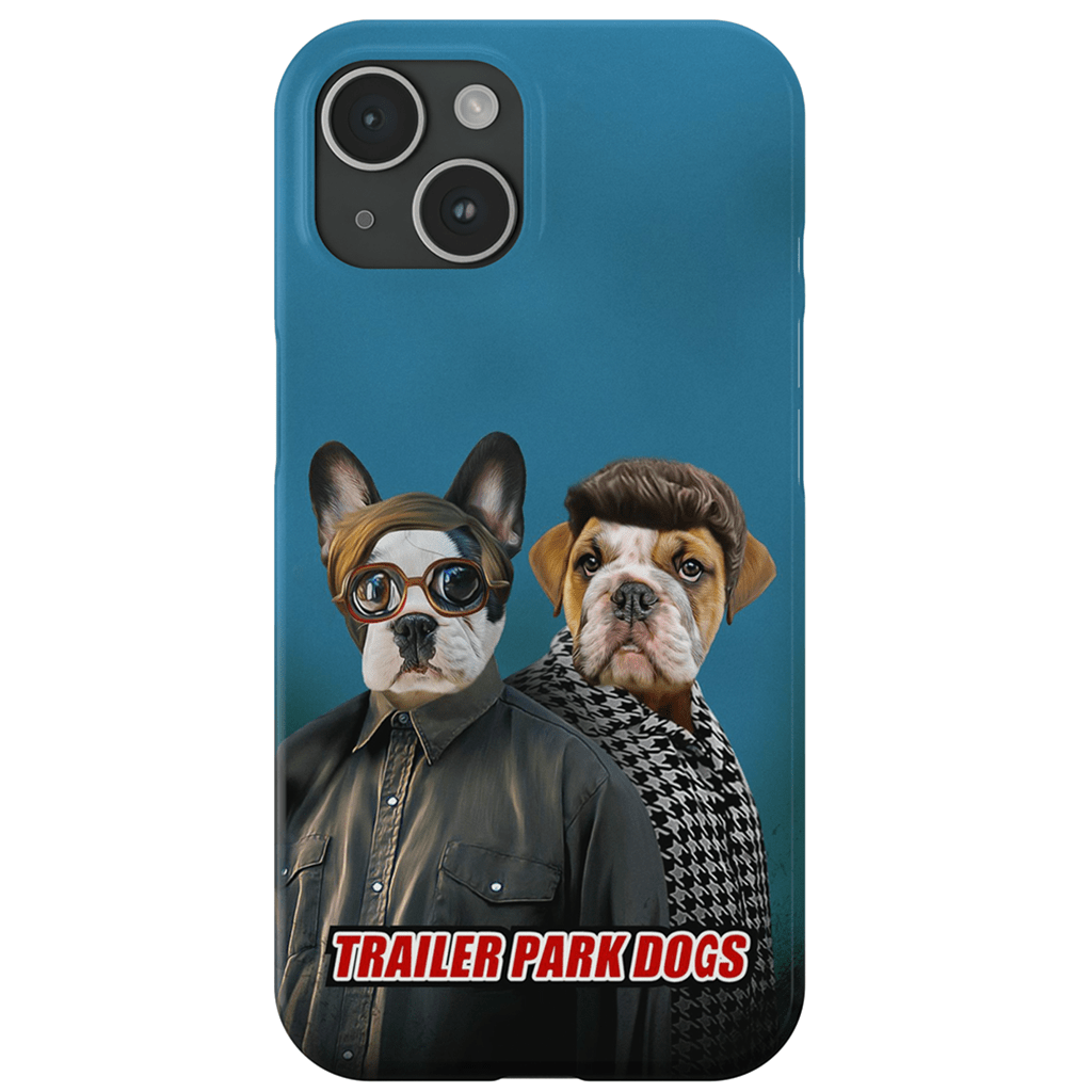 &#39;Trailer Park Dogs 2&#39; Funda personalizada para teléfono con 2 mascotas