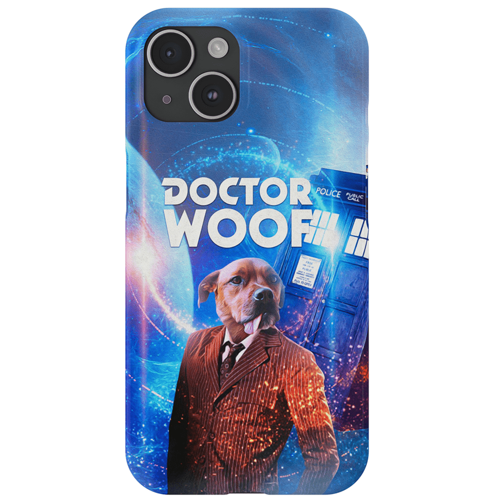 &#39;Dr. Funda de teléfono personalizada Woof (masculino)