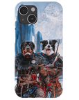 Funda personalizada para teléfono con 2 mascotas 'The Viking Warriors'