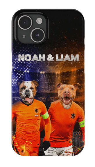 Funda personalizada para teléfono con 2 mascotas &#39;Holland Doggos&#39;