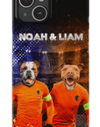 Funda personalizada para teléfono con 2 mascotas 'Holland Doggos'