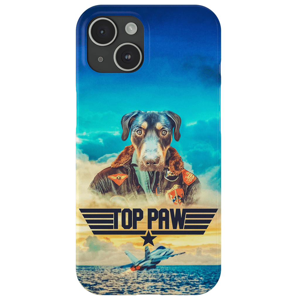 Funda para teléfono personalizada &#39;Top Paw&#39;