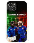 'Italy Doggos' Funda personalizada para teléfono con 2 mascotas