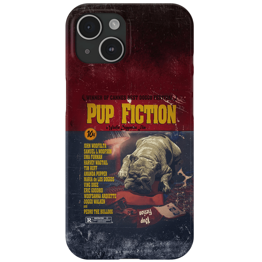 Funda para teléfono personalizada &#39;Pup Fiction&#39;