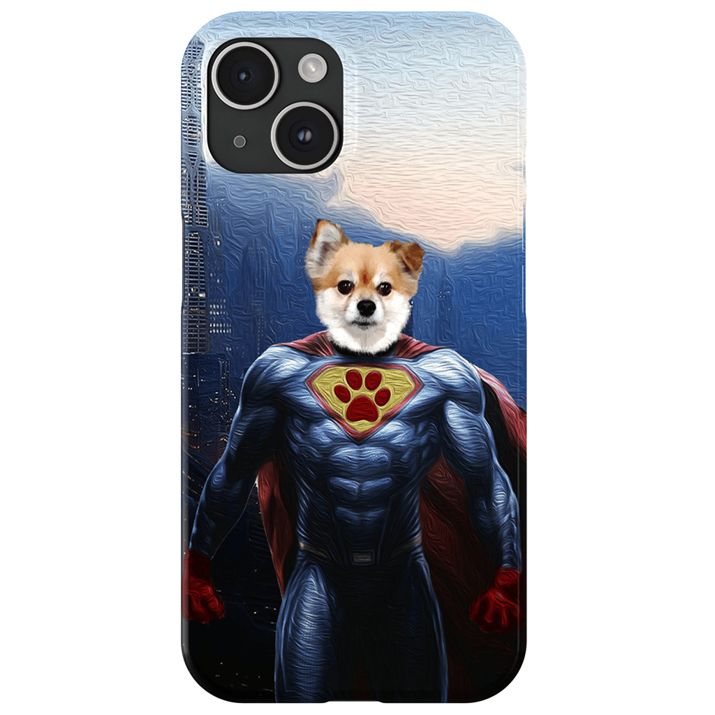 Funda personalizada para teléfono con mascota &#39;Super Dog&#39;