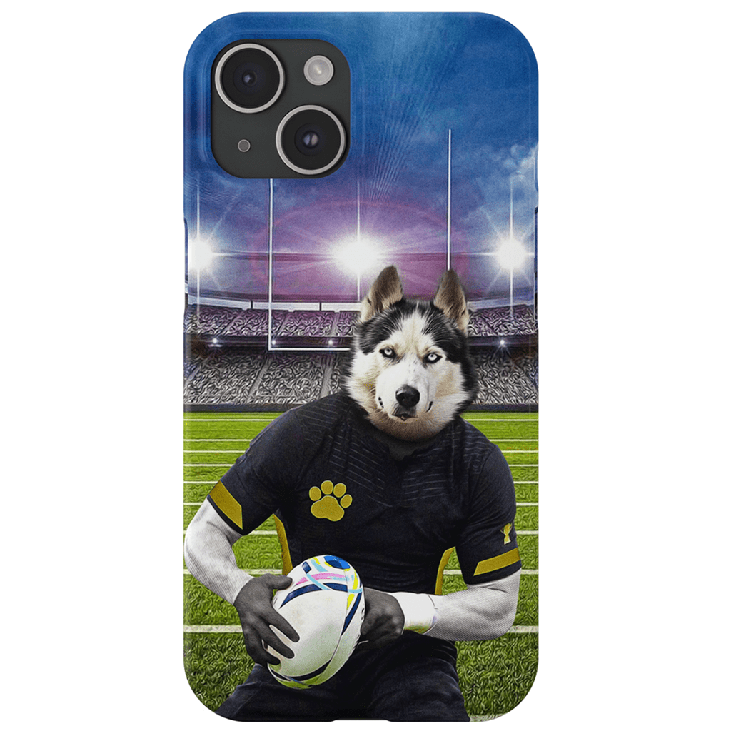 Funda para móvil personalizada &#39;El jugador de rugby&#39;