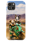 Funda personalizada para teléfono con 2 mascotas 'Kawadawgi Riders'