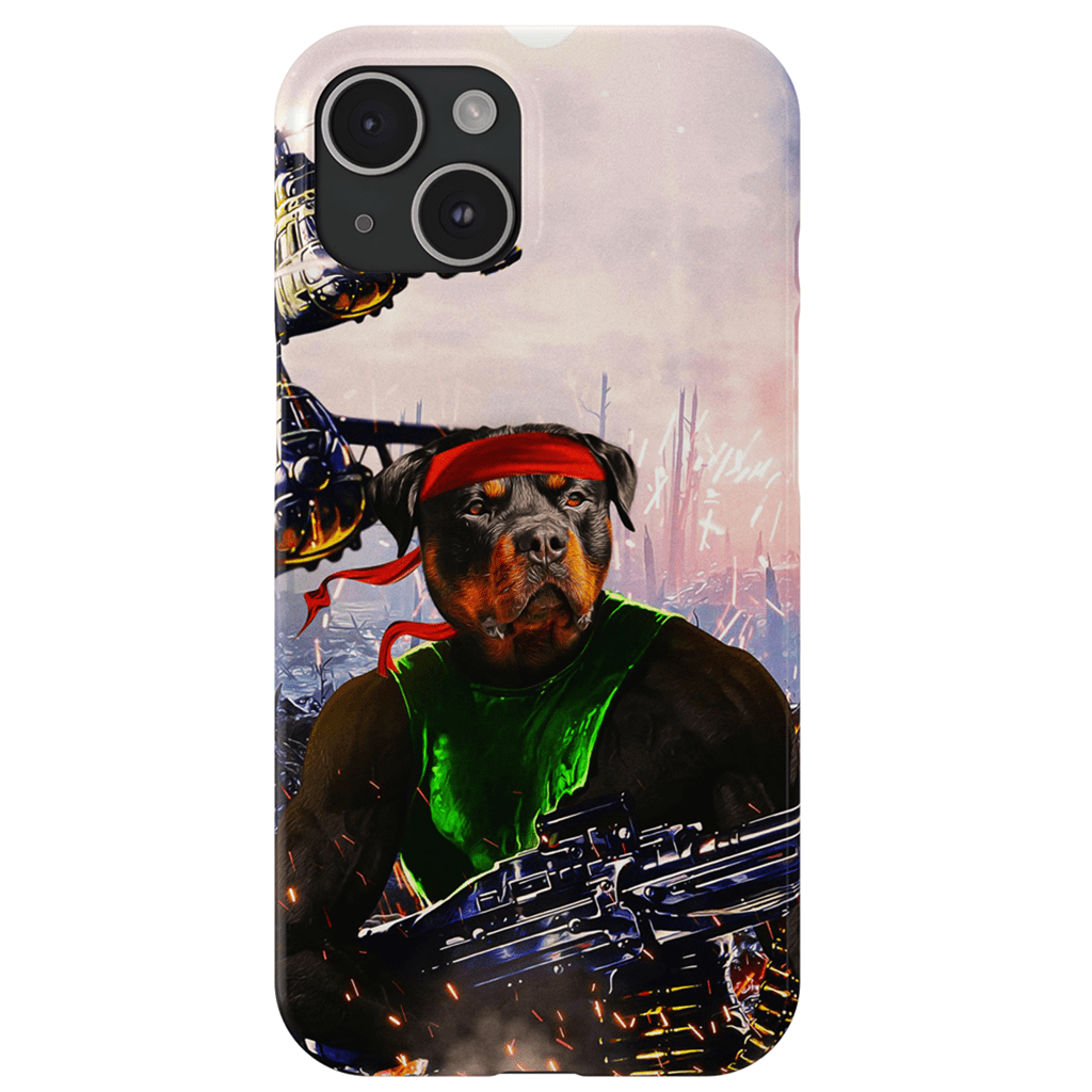 Funda para teléfono personalizada &#39;Rambo Doggo&#39;