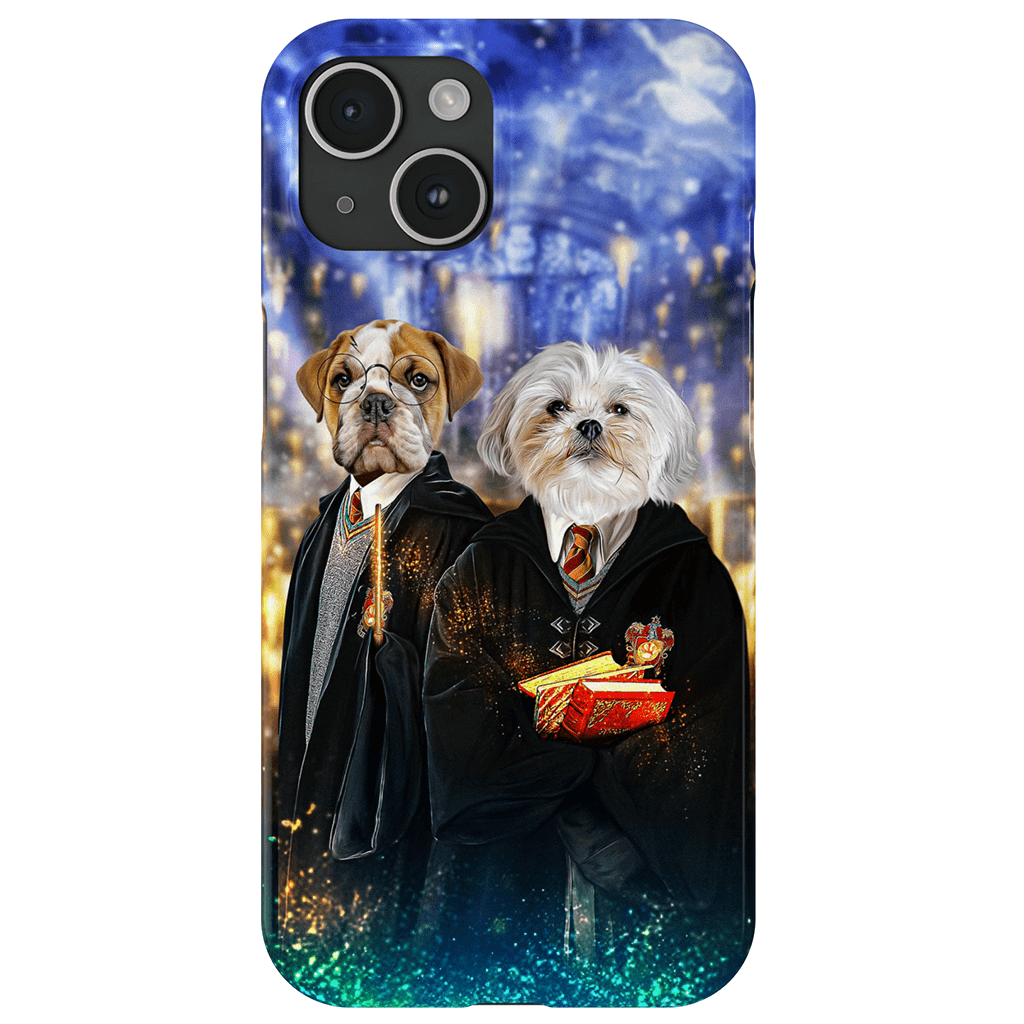 &#39;Harry Doggers 2&#39; Funda personalizada para teléfono con 2 mascotas