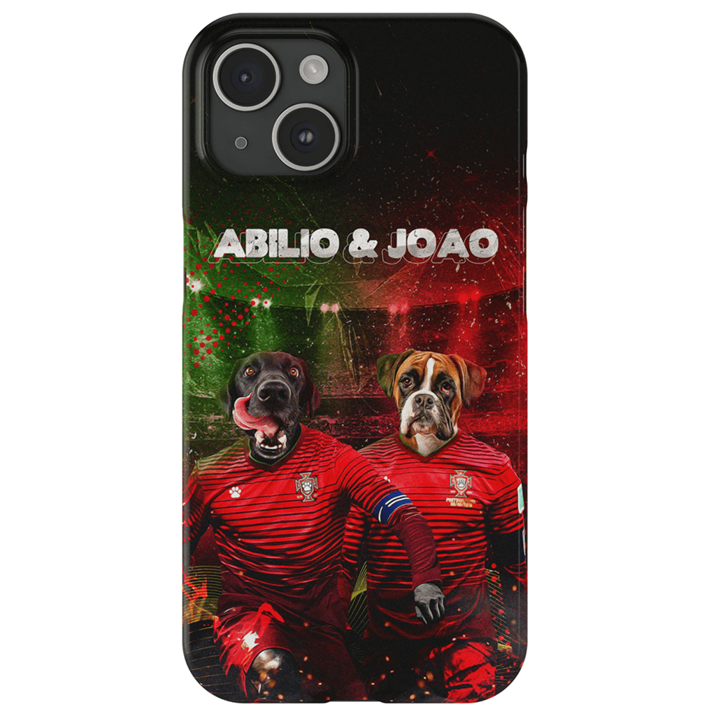 &#39;Portugal Doggos&#39; Funda personalizada para teléfono con 2 mascotas