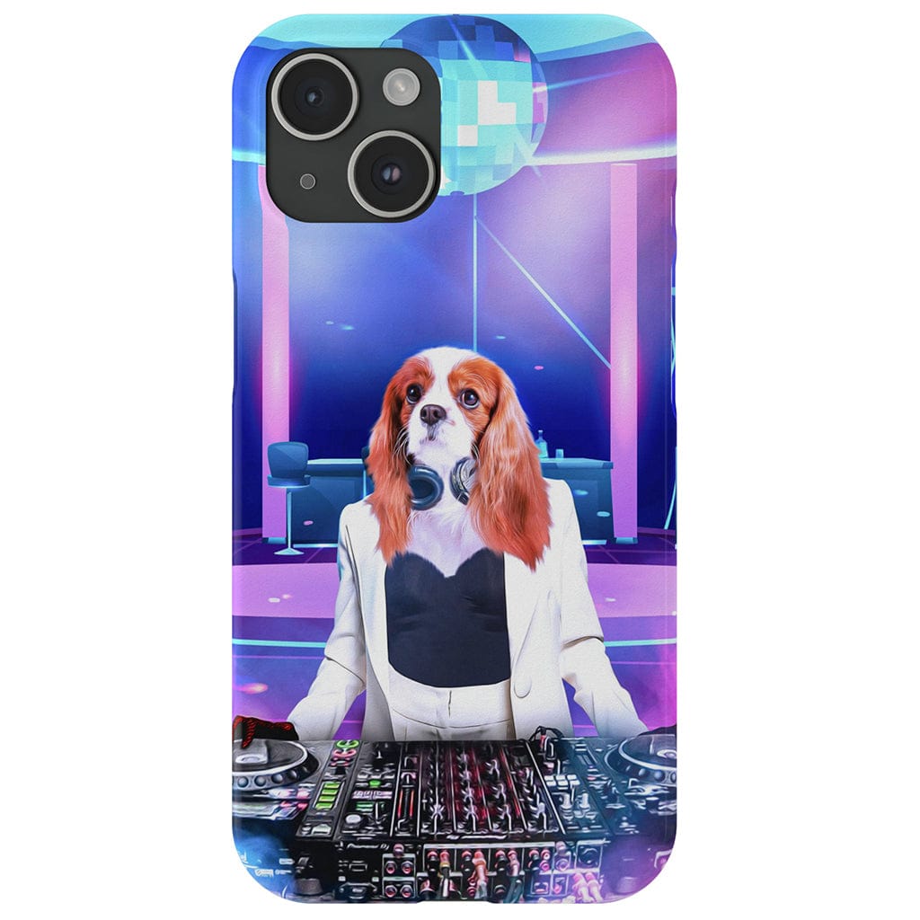 Funda para móvil personalizada &#39;La DJ femenina&#39;