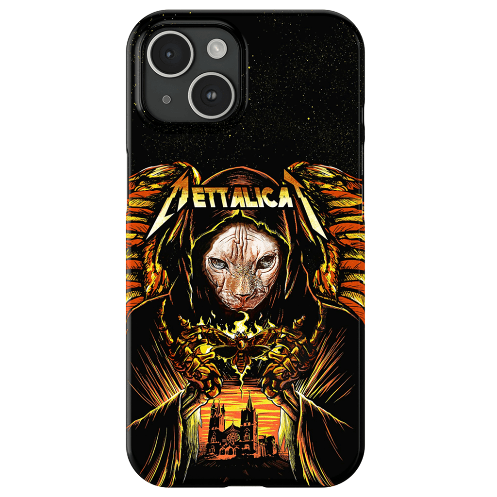 Funda para móvil personalizada &#39;Mettalicat&#39;