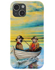 'Los Pescadores' Funda personalizada para teléfono con 2 mascotas