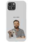 Funda moderna personalizada para teléfono para mascotas y humanos