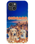 Funda personalizada para teléfono con 2 mascotas 'Doggos Of Chicago'