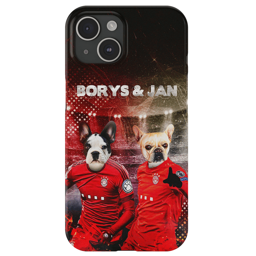 Funda personalizada para teléfono con 2 mascotas &#39;Poland Doggos&#39;