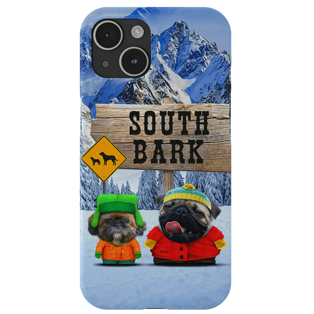 Funda personalizada para teléfono con 2 mascotas &#39;South Bark&#39;