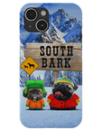 Funda personalizada para teléfono con 2 mascotas 'South Bark'