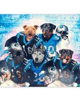 'Carolina Doggos' Personalized 5 Pet Poster