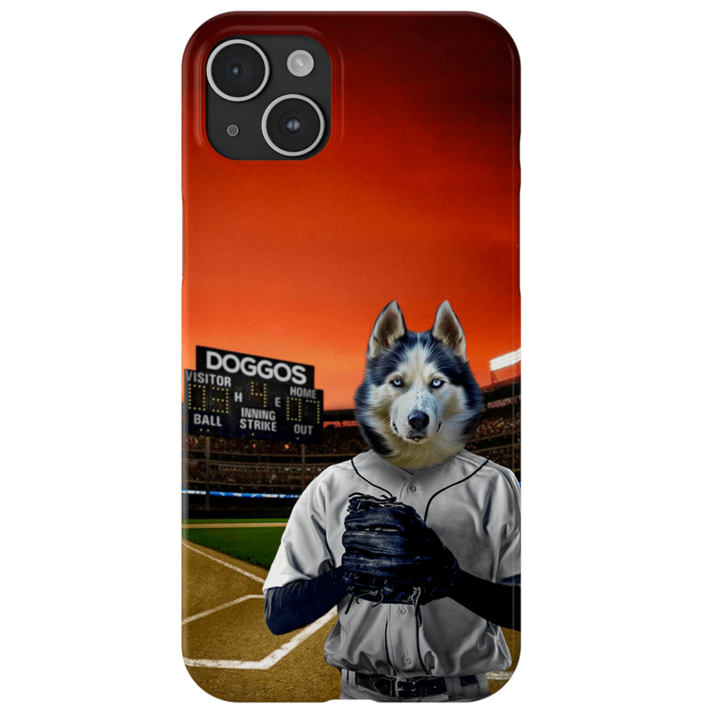 Funda para móvil personalizada &#39;El jugador de béisbol&#39;