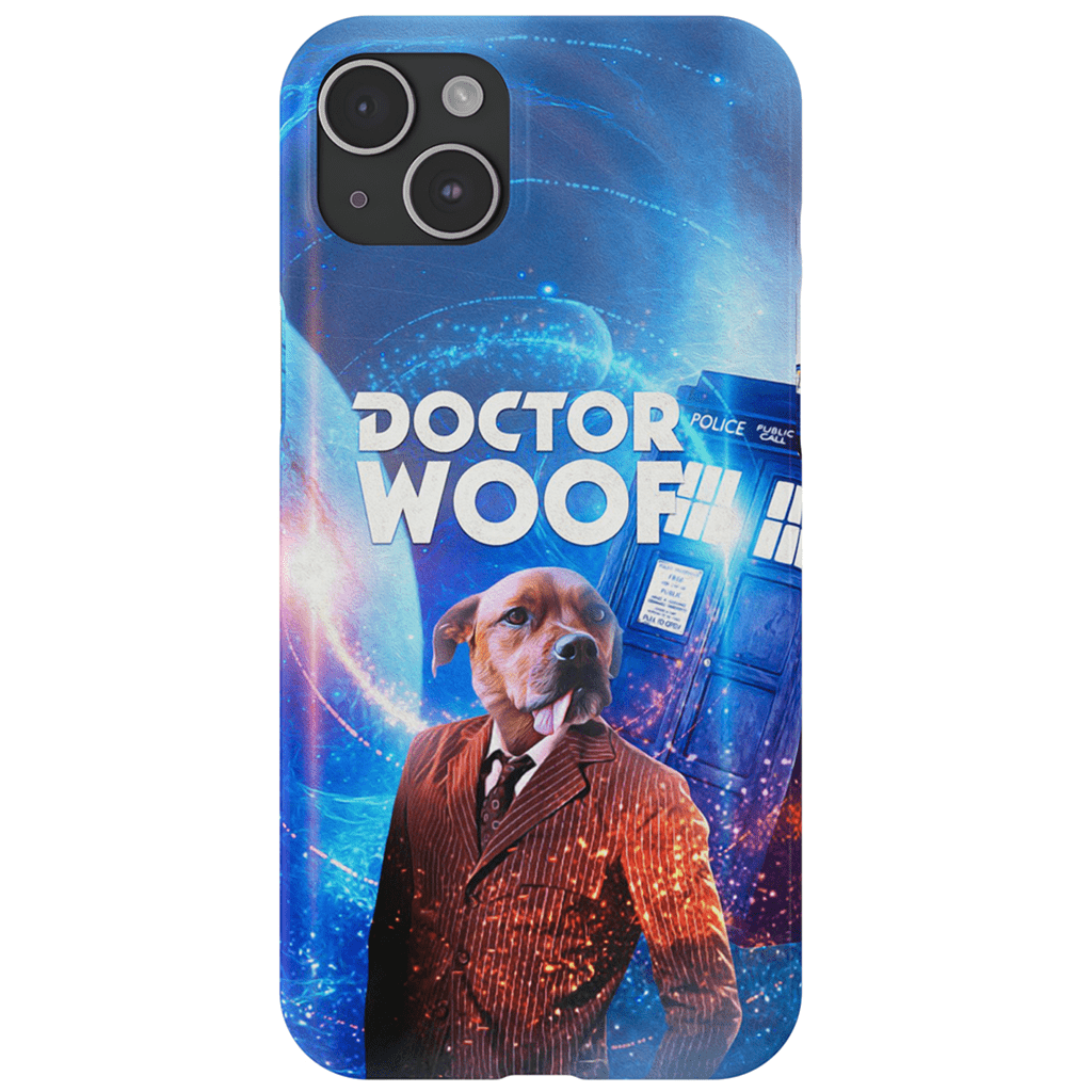 &#39;Dr. Funda de teléfono personalizada Woof (masculino)