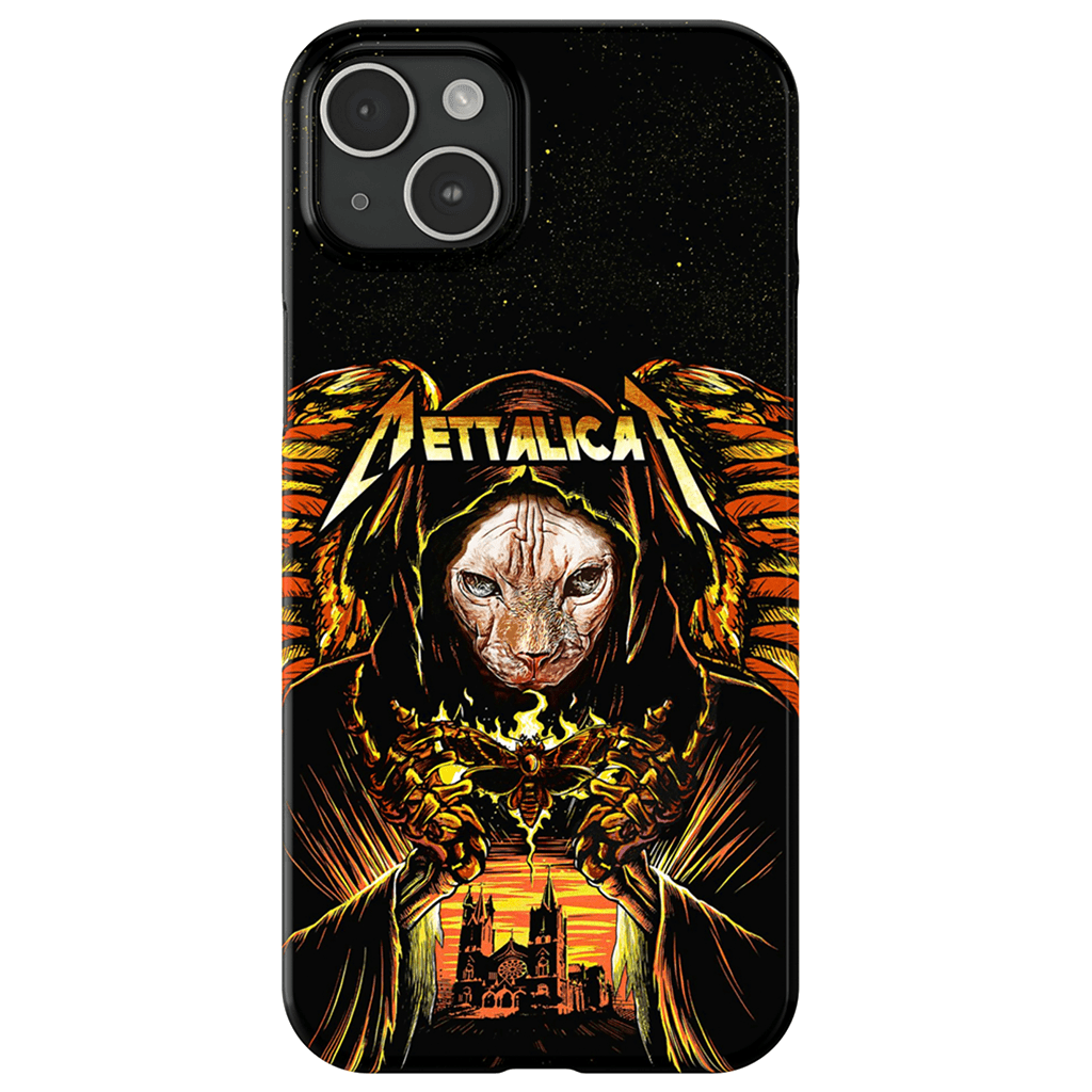 Funda para móvil personalizada &#39;Mettalicat&#39;