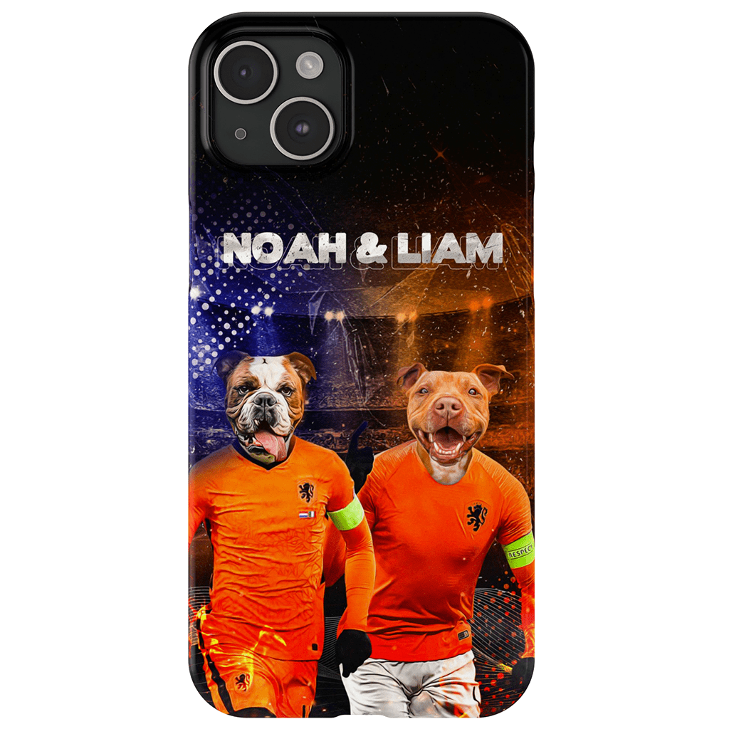 Funda personalizada para teléfono con 2 mascotas &#39;Holland Doggos&#39;