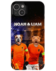 Funda personalizada para teléfono con 2 mascotas 'Holland Doggos'