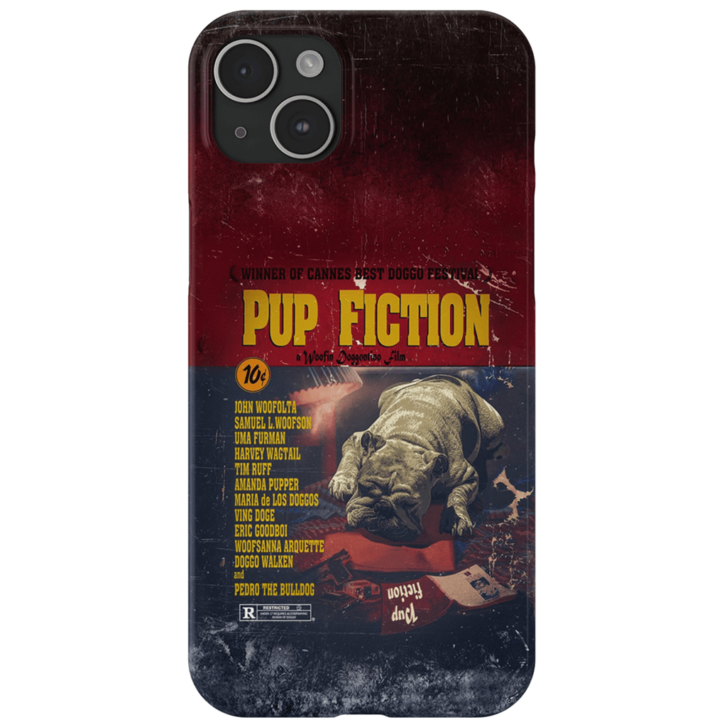 Funda para teléfono personalizada &#39;Pup Fiction&#39;