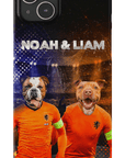 Funda personalizada para teléfono con 2 mascotas 'Holland Doggos'