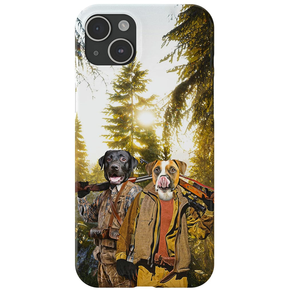 Funda personalizada para teléfono con 2 mascotas &#39;The Hunters&#39;